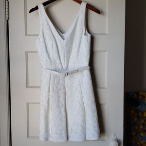 LAST CALL Trina Turk white eyelet dress Sz4